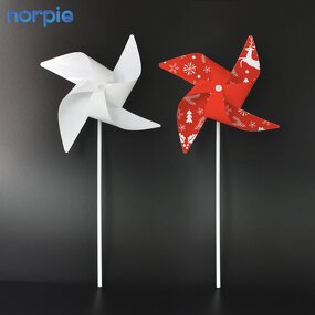 Windmill Manufacturer - Party Double-sided Square PET Plastic Sublimation