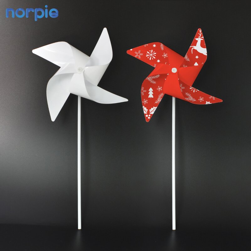 Windmill Manufacturer - Party Double-sided Square PET Plastic Sublimation