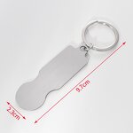 Coin Keychain Manufacturer - Shopping Cart Laser Logo European Trolley