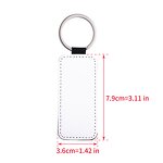 PU Keychain Manufacturer - Sublimation Blank Double-sided Heat Transfer PU