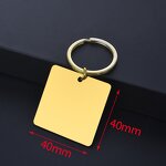 Metal Keychain Manufacturer - Custom Gold Plating Stainless Steel Pet Tag