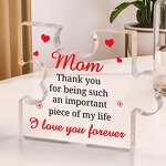 Acrylic Block Manufacturer - Custom Birthday Transparent UV Puzzle Shape