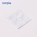 Glass Coaster Manufacturer - China Square Plain Glass Coaster with Rubber Feet
