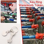 Coin Keychain Manufacturer - Laser Engraved Stainless Steel Shopping Trolley