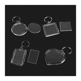 Acrylic Keychain Manufacturer - Transparent Double-sided PET Photo Keychain