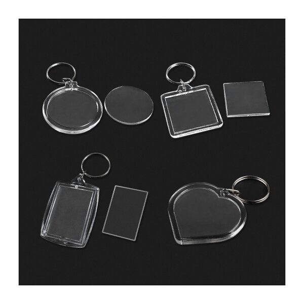 Acrylic Keychain Manufacturer - Transparent Double-sided PET Photo Keychain