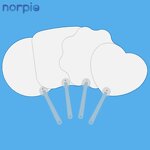 Hand Fan Manufacturer - Sublimation Blank PET Plastic Double-sided Flower