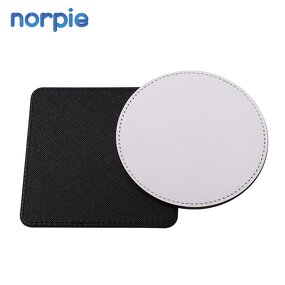 Coaster Manufacturer - Luxury Sublimation PU Blank DIY Leather Tea Coaster