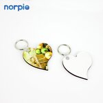 Wood Keychain Manufacturer - Wholesale Customized MDF Heart Sublimation
