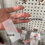 Acrylic Keychain Manufacturer - Shirt Shape Sublimation Keychain Blanks DIY