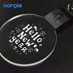 LED Christmas Ornament Manufacturer - UV Printing Laser Blank Acrylic with Battery