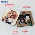 Fridge Magnet Manufacturer - MDF Music Player Rechargeable Personalized Photo