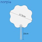 Hand Fan Manufacturer - Sublimation Blank PET Plastic Double-sided Flower
