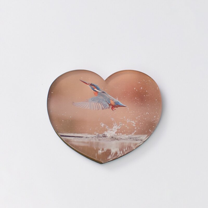 Fridge Magnet Manufacturer - Heart Shaped Sublimation Acrylic Magnetic Magnet