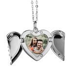 Angel Wings Necklace Manufacturer - Sublimation Memorial Pendant Necklace