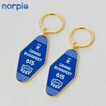 Hotel Keychain Manufacturer - Double-sided Rhombus Number Sublimation Keychain