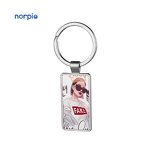 Metal Keychain Manufacturer - DIY Double-sided Rectangle Sublimation Blank