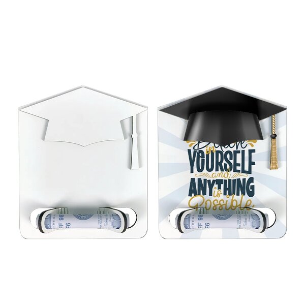 Cash Holder Manufacturer - MDF Sublimation Graduation Cap Money Holder