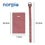 Luggage Tag Manufacturer - Colorful Double-sided PU Leather Sublimation