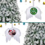 Christmas Ornament Manufacturer - Custom LOGO Feather Angel Wings Pendent