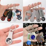 Keychain Manufacturer - Laser Engraved Shopping Trolley Coin Keychain