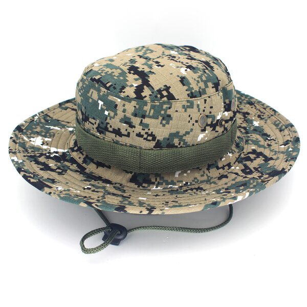 Camouflage Fisherman Hat Factory - Outdoor with String Bucket Fishing Camping