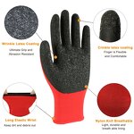 Construction Gloves Manufacturer - Wholesale Nylon Rubber Latex Crinkle Palm