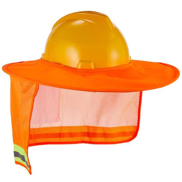 Hard Hat Sun Shade Supplier - High Visibility Mesh Neck Protection Shield