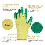 Green Latex Coated Gloves Factory - Factory Wholesale Industry Household Heavy Duty