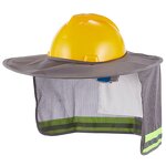 Hard Hat Sun Shade Supplier - High Visibility Mesh Neck Protection Shield