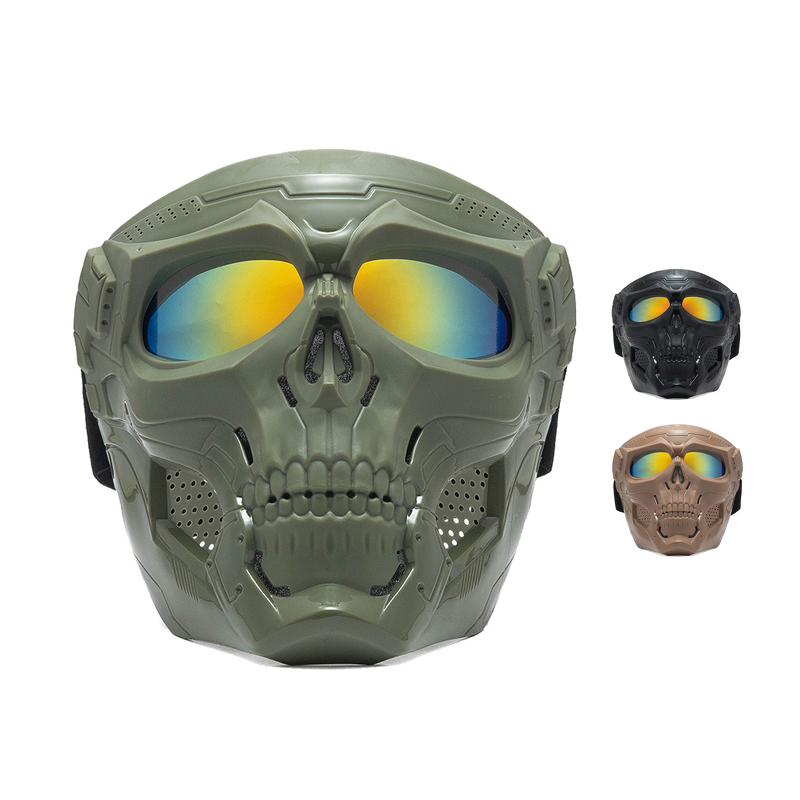 Motorcycle Full Face Mask Manufacturer - 2025 Wholesale Skeleton Shape Windproof