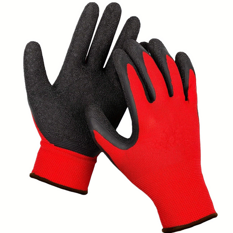 Construction Gloves Manufacturer - Wholesale Nylon Rubber Latex Crinkle Palm