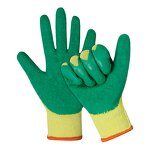 Green Latex Coated Gloves Factory - Factory Wholesale Industry Household Heavy Duty