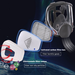 Half Face Respirator Factory - Reusable 6200 Activated Carbon Double Filter