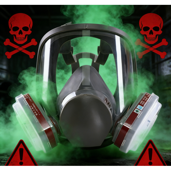 Half Face Respirator Factory - Reusable 6200 Activated Carbon Double Filter