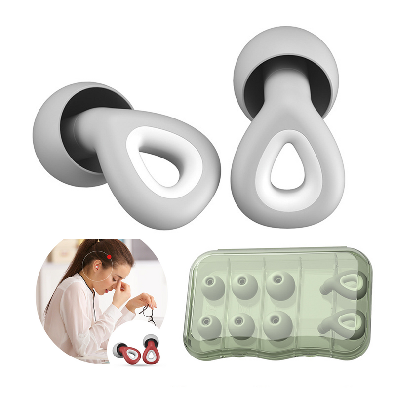 Silicone Ear Plugs Supplier - Custom Wholesale 3 Sizes 35db Noise Cancelling