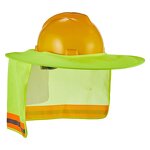 Hard Hat Sun Veil Manufacturer - Outdoor Work Full Brim Mesh with Reflective Tape