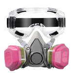 Half Face Gas Mask Manufacturer - 6200+60926 Silicone with Goggles Mask