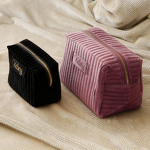 Velvet Cosmetic Bags Supplier - New Personalized Logo Portable Foldable