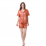 Pajamas Set Supplier - Factory Direct Wholesale Silk Satin Short Sleepwear