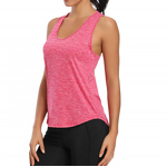 Yoga Tops Manufacturer - Womens Workout Cute Gym Racerback Running Tank