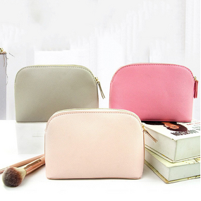 PU Leather Cosmetic Bag Manufacturer - Factory Supply Simple Elegant Waterproof