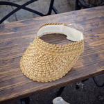 Visor Hat Factory - 2025 Summer Sunscreen Foldable Wheat Straw UV Protection