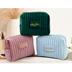 Velvet Cosmetic Bags Supplier - New Personalized Logo Portable Foldable