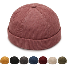 Corduroy Beanie Hats Manufacturer - Wholesale Custom Pure Color Hip Hop