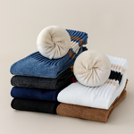 Crew Socks Supplier - Wholesale Custom Retro Towel Red Stripes Cotton