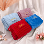 Velvet Cosmetic Bags Supplier - New Personalized Logo Portable Foldable