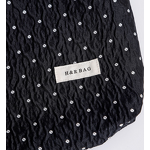 Makeup Bag Factory - Multi Function Black Polka Dot Lightweight Portable