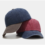 Baseball Caps Supplier - Wholesale Custom Embroidery Two-tone Washed Cotton