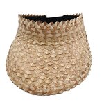 Visor Hat Factory - 2025 Summer Sunscreen Foldable Wheat Straw UV Protection